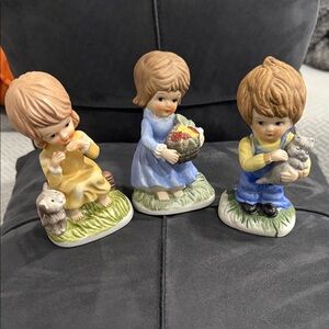 Charming Ceramic Figurines Set of 3 By NANCO